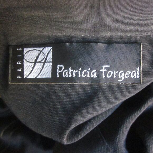 Patricia Forgeal Paris Designer 1980's Women Size L Black Button Up Shirt Jacket - Picture 3 of 15